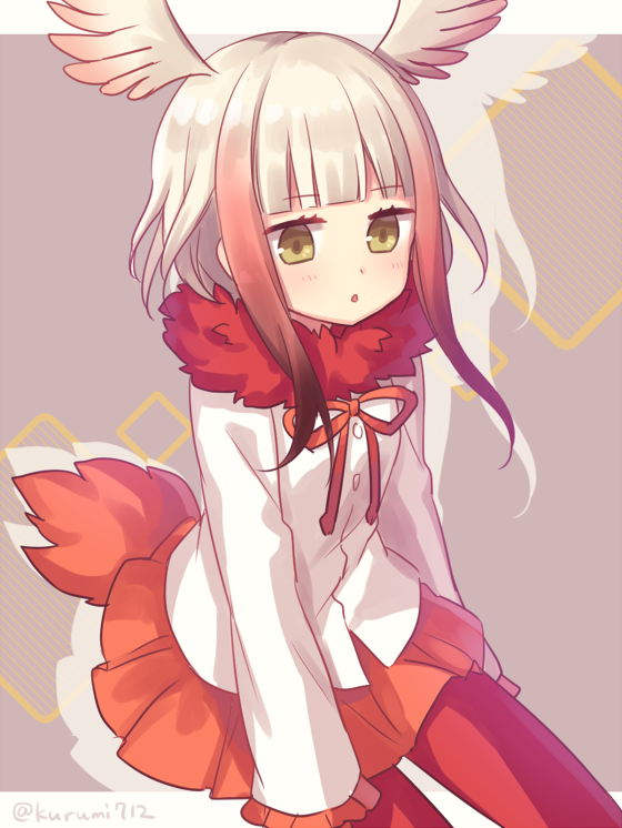 japanese crested ibis (kemono friends) drawn by amane_kurumi