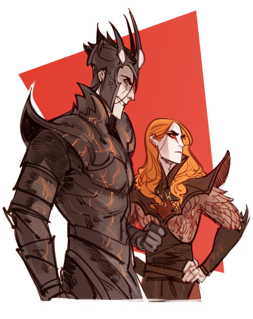 sauron and morgoth (tolkien's legendarium and 1 more) drawn by phobso