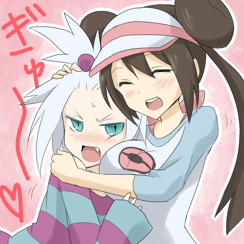 rosa and roxie (pokemon and 1 more) drawn by oro_(zetsubou_girl)