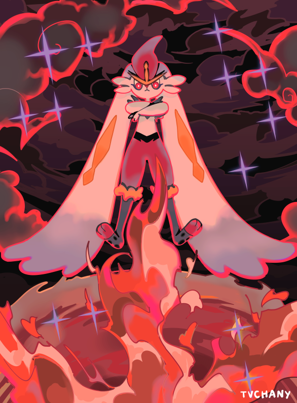 cinderace and gigantamax cinderace (pokemon) drawn by myon_(tokipi)