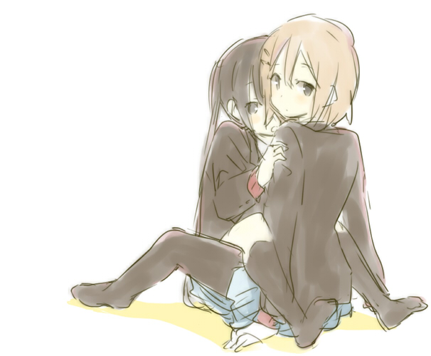 nakano azusa and hirasawa yui (k-on!) drawn by picocopi
