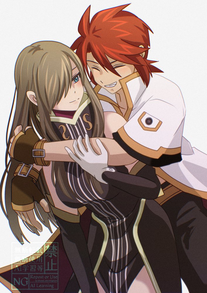 tear grants and luke fon fabre (tales of and 1 more) drawn by komegura