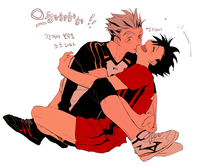 bokuto koutarou and kuroo tetsurou (haikyuu!!) drawn by bangoul