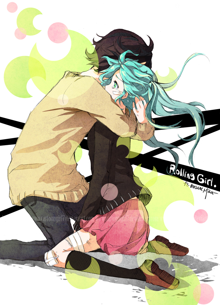 hatsune miku (vocaloid and 1 more) drawn by joanna_(mojo!)