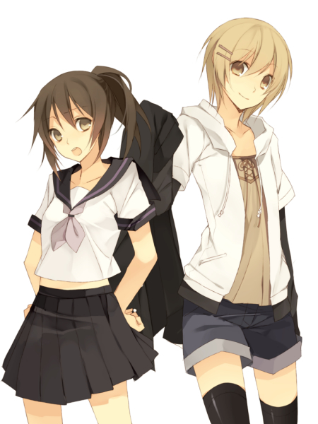 sahara miyabi and sahara yuka (original) drawn by hijiri_(resetter)