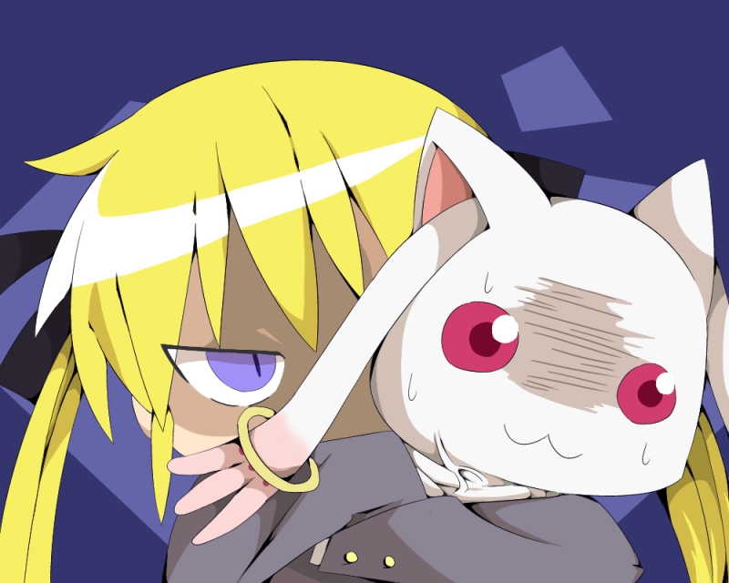 kyubey and sonya (mahou shoujo madoka magica and 1 more) drawn by mihune