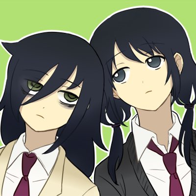kuroki tomoko and tamura yuri (watashi ga motenai no wa dou kangaetemo omaera ga warui!) drawn by yatsuo