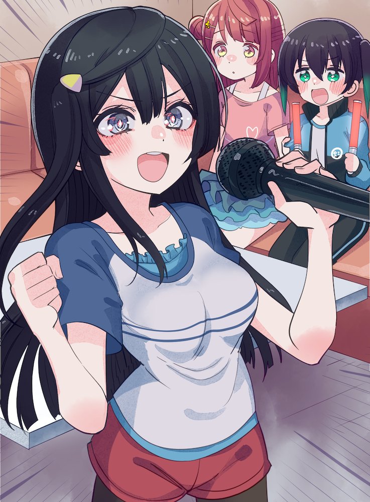 yuki setsuna, uehara ayumu, and takasaki yu (love live! and 1 more) drawn by cream_(nipakupa)