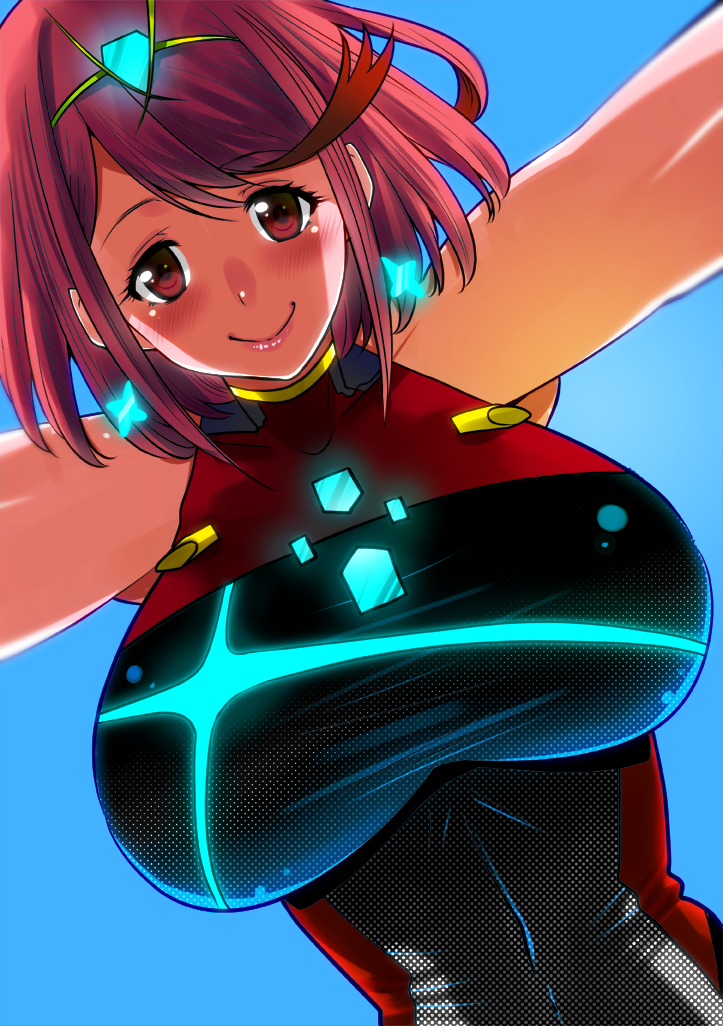 pyra (xenoblade chronicles and 1 more) drawn by perepere-kun