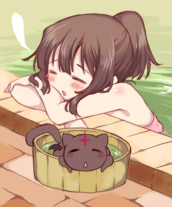 megumin and chomusuke (kono subarashii sekai ni shukufuku wo!) drawn by seidou_(tukinomiyako)