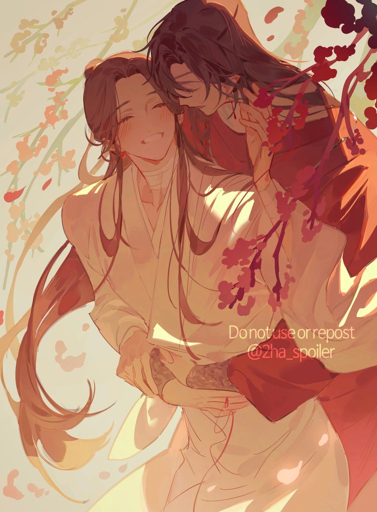 xie lian and hua cheng (tianguan cifu) drawn by galbae