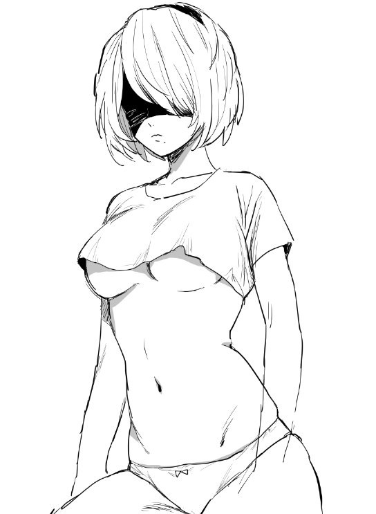 2b (nier and 1 more) drawn by mellow_rag
