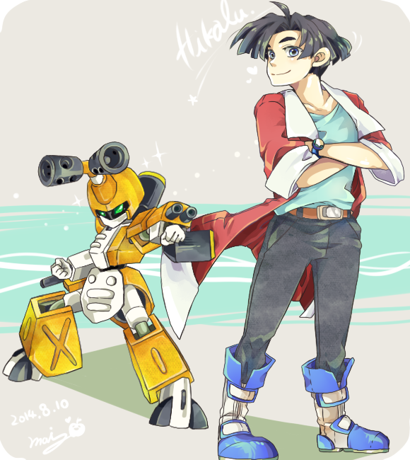 metabee and agata hikaru (medarot and 1 more) drawn by mai_(ma1920)