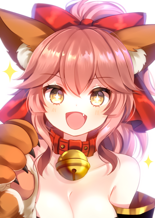 tamamo and tamamo cat (fate and 1 more) drawn by mnyang