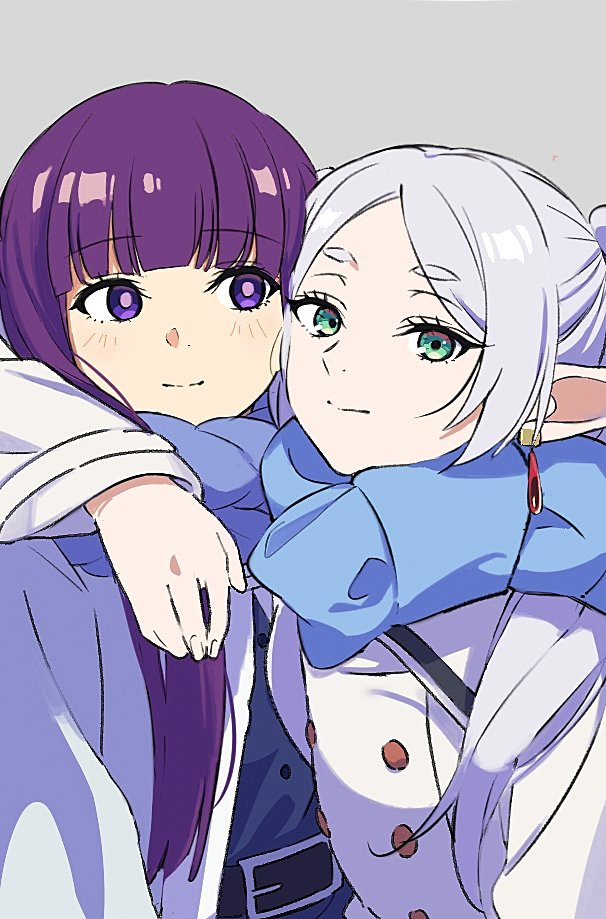 frieren and fern (sousou no frieren) drawn by hacheukoi
