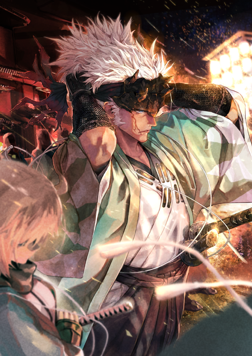 okita souji and nagakura shinpachi (fate and 1 more) drawn by hirano_ryouji