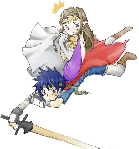 princess zelda and ike (fire emblem and 4 more)