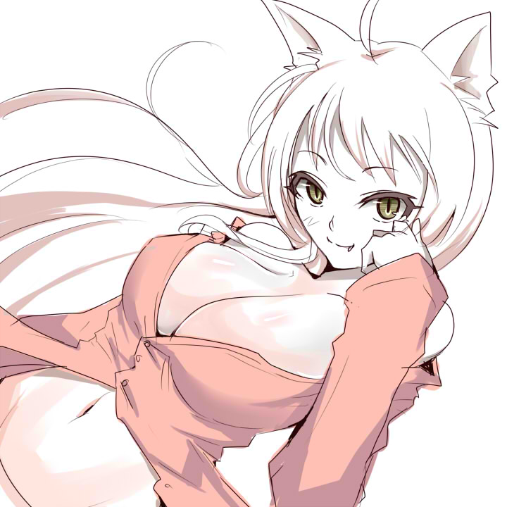 hanekawa tsubasa and black hanekawa (monogatari and 2 more) drawn by kasai_shin