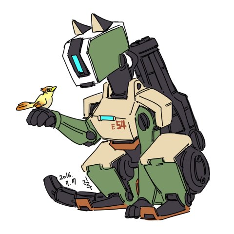 bastion and ganymede (overwatch and 1 more) drawn by lillu