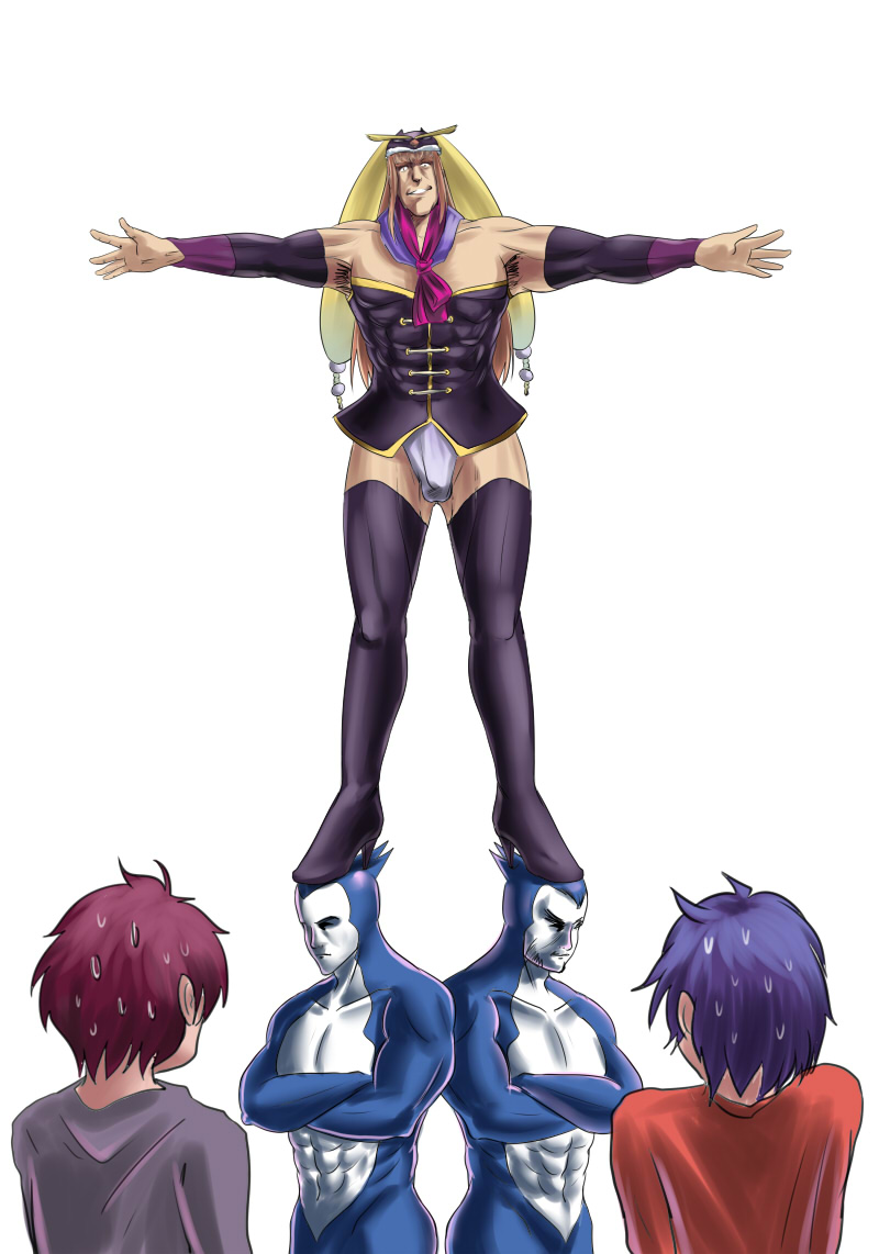 takakura himari, princess of the crystal, takakura shouma, and takakura kanba (mawaru penguindrum and 1 more) drawn by saigo_no_shito