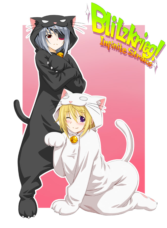 charlotte dunois and laura bodewig (infinite stratos) drawn by kazuma_muramasa