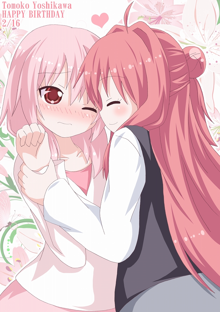 akaza akane and yoshikawa tomoko (yuruyuri) drawn by kagerou_(kers)