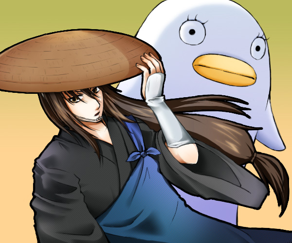 katsura kotarou and elizabeth (gintama) drawn by koga_(artist)