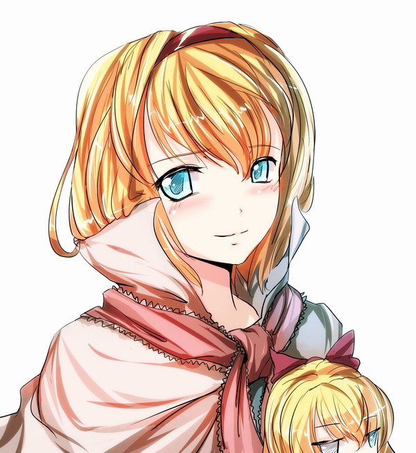 alice margatroid and shanghai doll (touhou) drawn by ryuuzaki_ichi