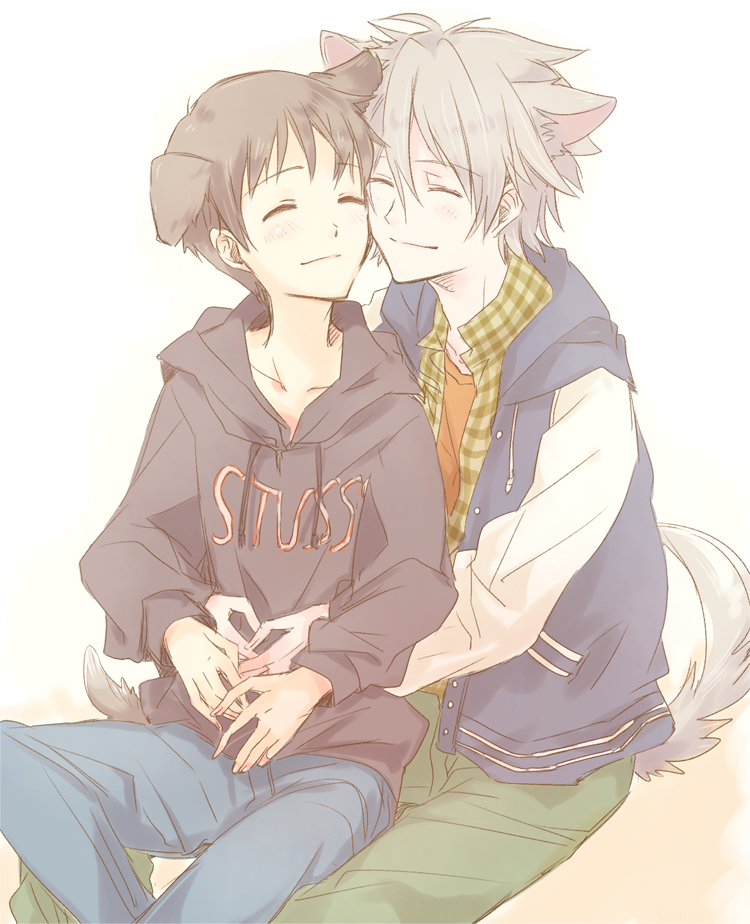 ikari shinji and nagisa kaworu (neon genesis evangelion and 1 more) drawn by yama_(momomonmochi)