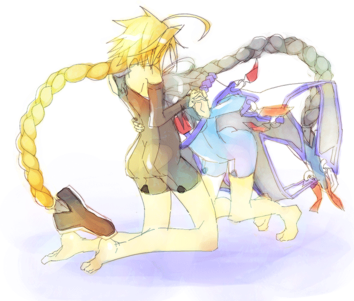 nu-13 and lambda-11 (blazblue) drawn by noran