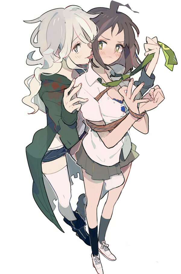 komaeda nagito and hinata hajime (danganronpa and 1 more) drawn by pikaro