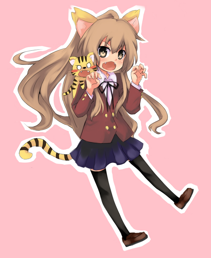 aisaka taiga and palmtop tiger (toradora!) drawn by konato