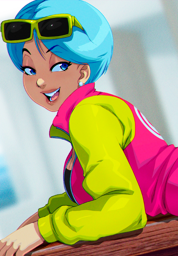 bulma (dragon ball and 2 more) drawn by tovio_rogers