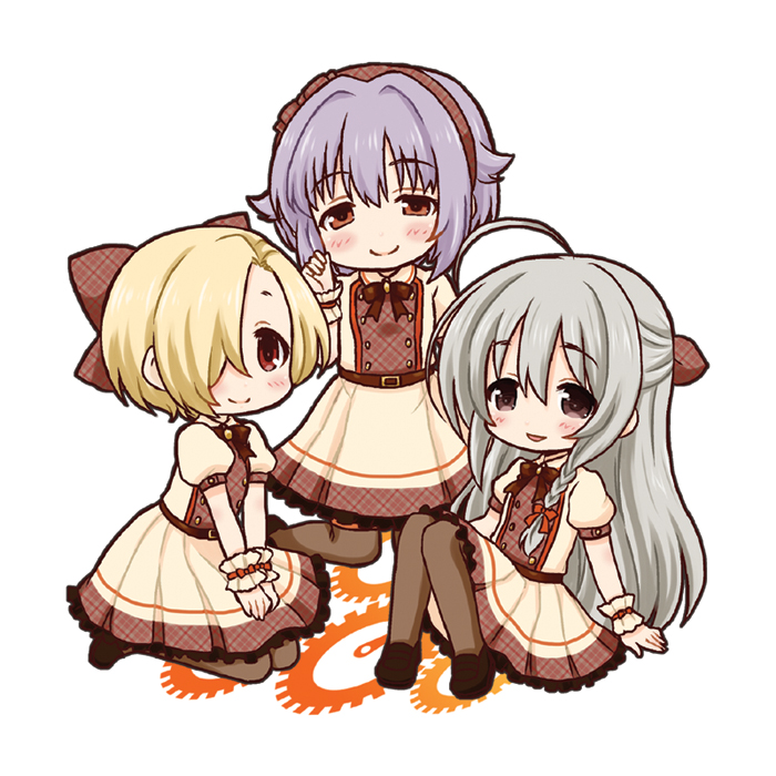 shirasaka koume, koshimizu sachiko, and hoshi syoko (idolmaster and 2 more) drawn by rikaon