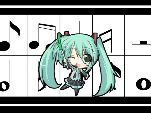 hatsune miku (vocaloid and 1 more) drawn by plus9