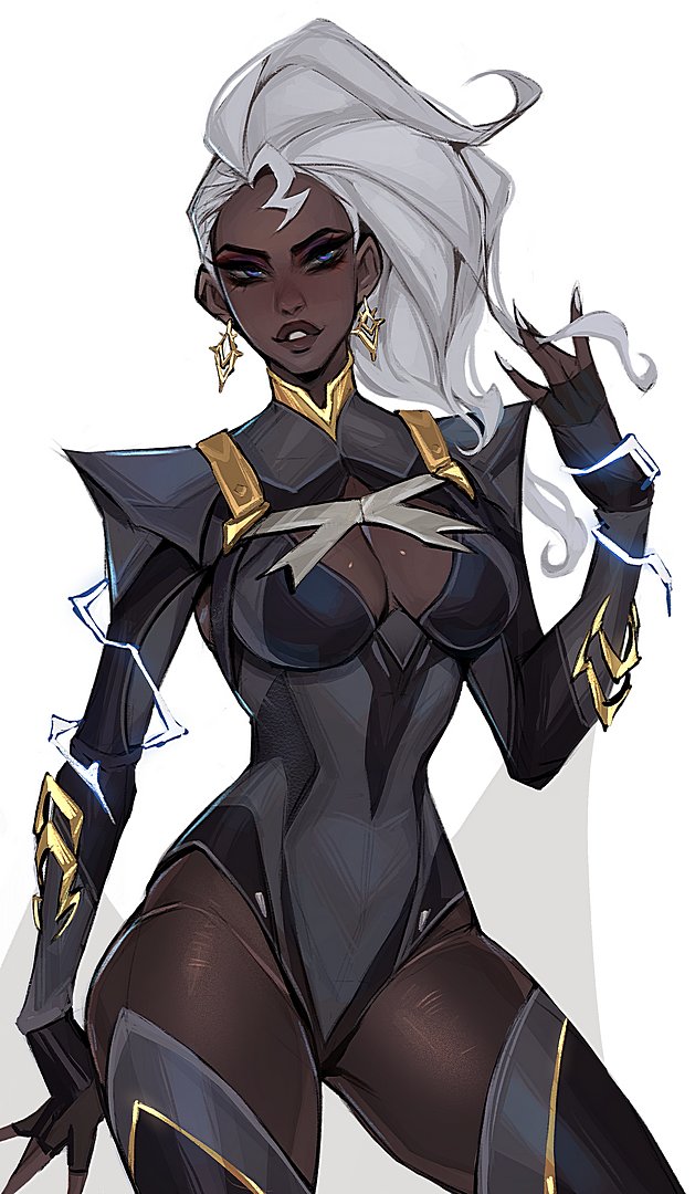 storm (marvel and 2 more) drawn by ykshelter