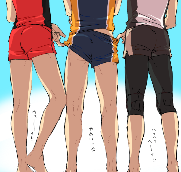 bokuto koutarou, kuroo tetsurou, and sawamura daichi (haikyuu!!) drawn by madara6k