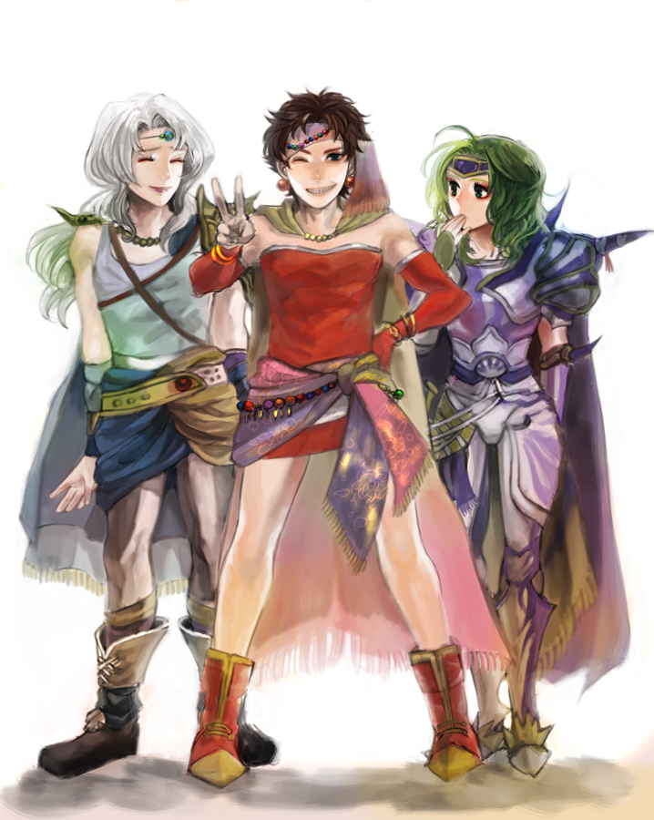 terra branford, bartz klauser, and cecil harvey (final fantasy and 4 more) drawn by endou_yuu