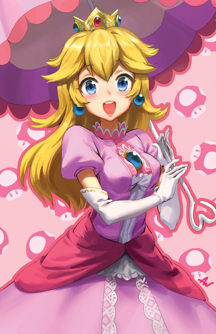princess peach (mario and 1 more) drawn by athenawyrm