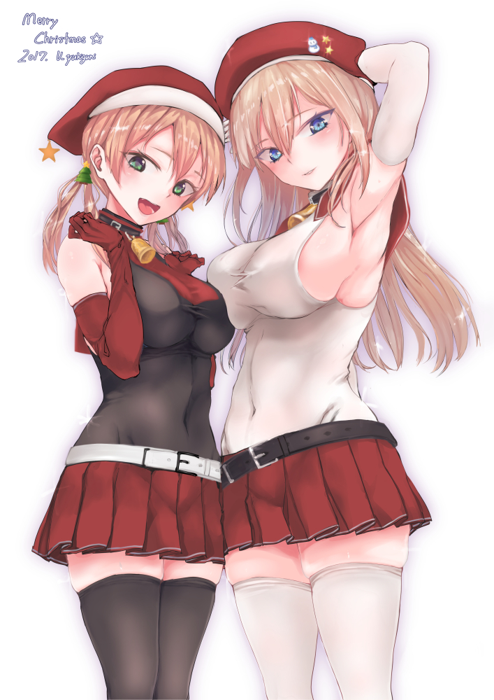 prinz eugen and bismarck (kantai collection) drawn by yukiguni_yuu