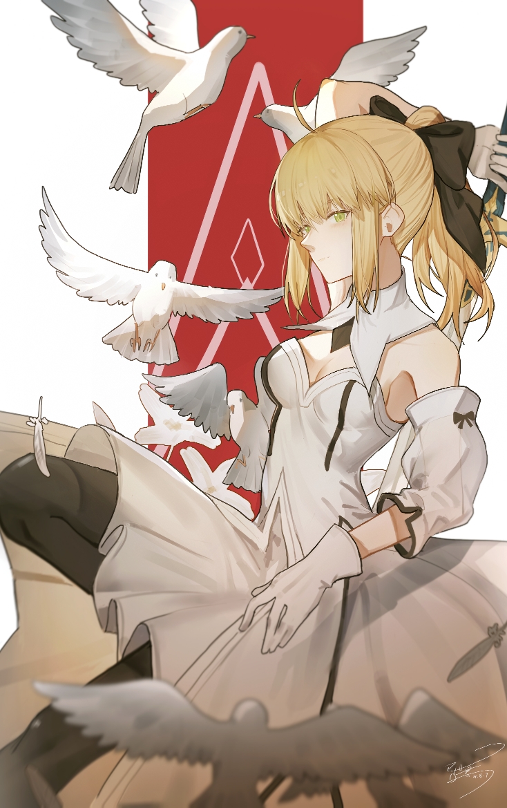 artoria pendragon and saber lily (fate and 1 more) drawn by yisjhui