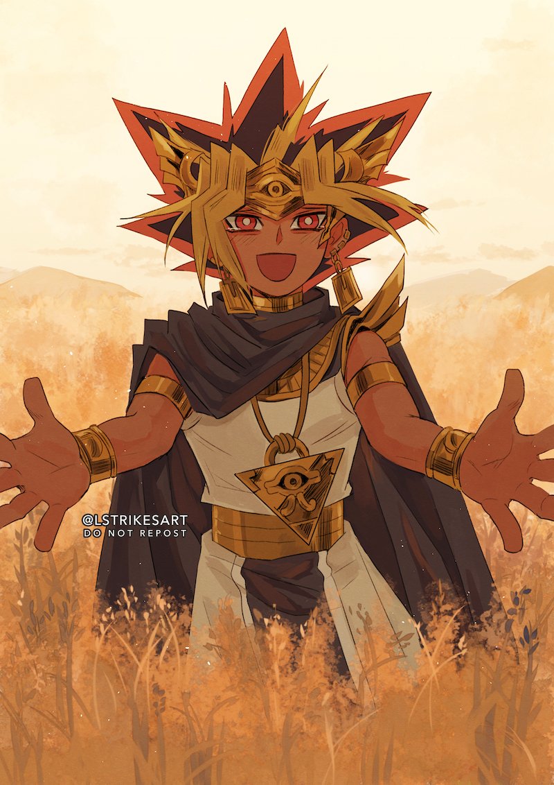 atem (yu-gi-oh! and 1 more) drawn by lightningstrikes