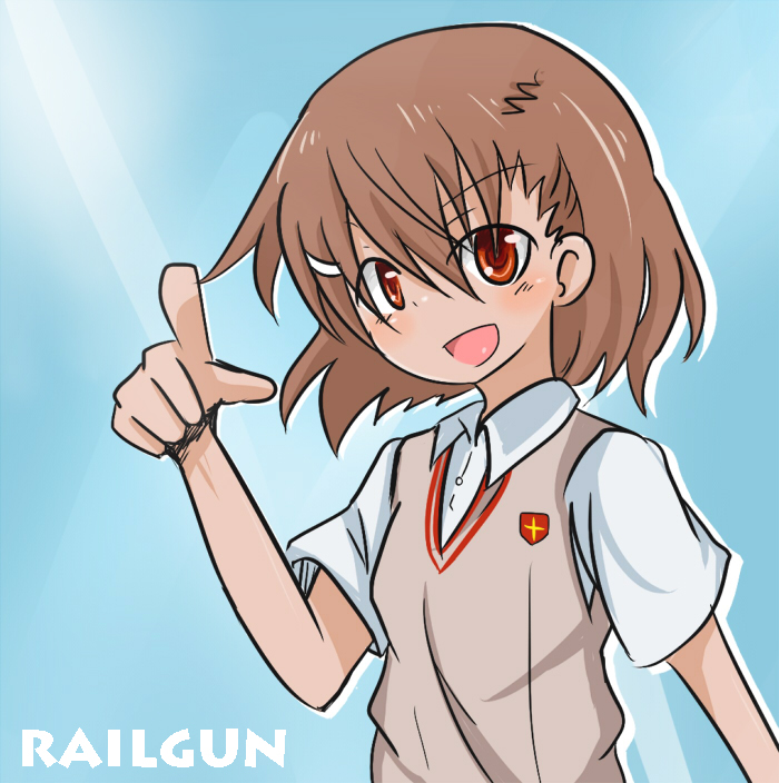 misaka mikoto (toaru majutsu no index and 1 more) drawn by rubii