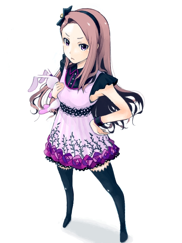 minase iori and usa-chan (idolmaster) drawn by mistrail