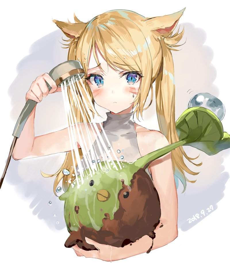 warrior of light and korpokkur (final fantasy and 1 more) drawn by momoko_(momopoco)
