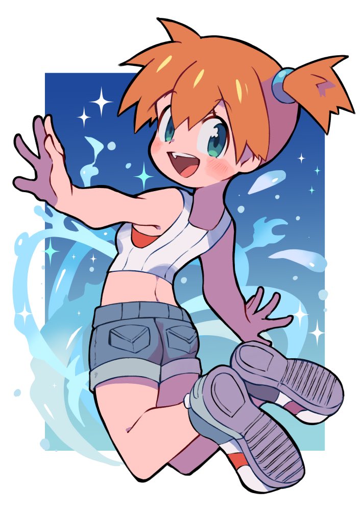 misty (pokemon and 1 more) drawn by miyata_(lhr)