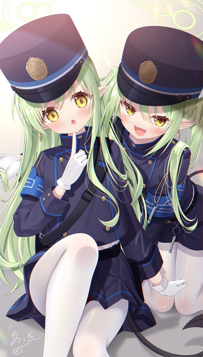 hikari and nozomi (blue archive) drawn by yano_mitsuki_(nanairo)