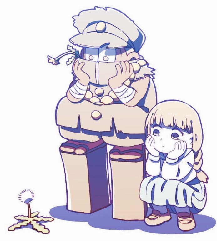 matsuno jyushimatsu and jyushimatsu's girlfriend (osomatsu and 1 more) drawn by outsuki
