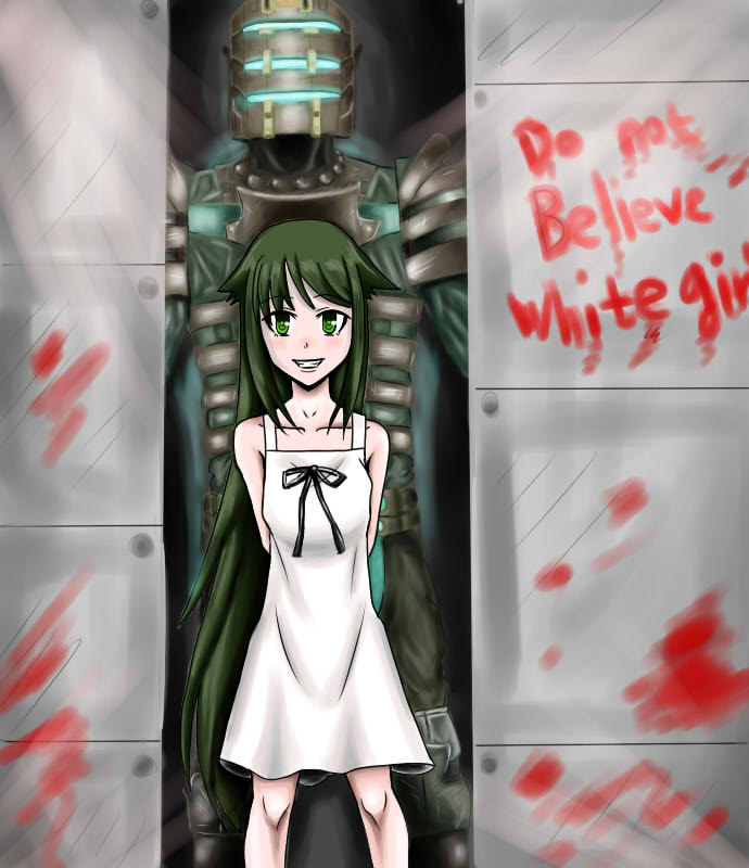 saya and isaac clarke (saya no uta and 1 more) drawn by scarecrow_(dngus3535)