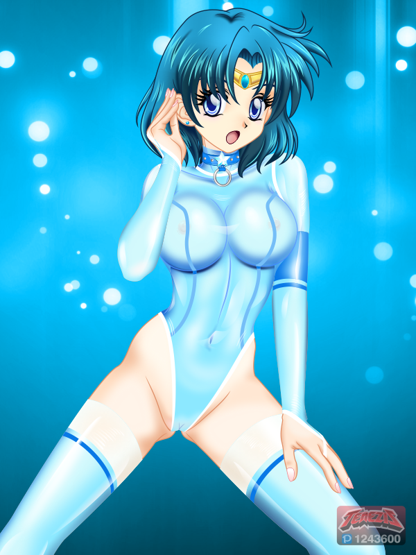 mizuno ami and sailor mercury (bishoujo senshi sailor moon) drawn by teneshisu